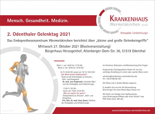 2. Odenthaler Gelenktag 2021 2. Odenthaler Gelenktag 2021