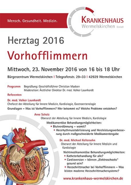 Themenabend Herztag 2016 "Vorhofflimmern" Themenabend Herztag 2016 "Vorhofflimmern"